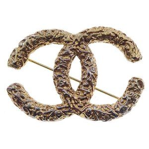 Chanel CC Brooch Pin Gold 93A 99946